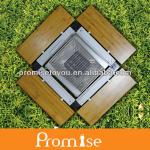 Korean bbq table folding square table stainless legs camping table PCT348M PCT348M