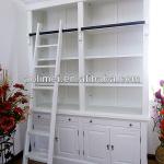 Library bookcase,ladder cabinet