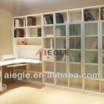 Living room furniture white wooden bookcase
