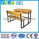 MDF school furniture/double desk and chair HA37