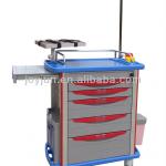 Medical hospital crash cart medical trolley with drawers ET-85001A