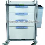 Medical hospital crash cart/ trolley with drawers SAE-M03