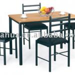 Metal Dining Table And Chair With Pad