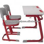 Metal frame folding school furniture / school chair desk PR-FF-00036
