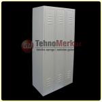 Metal locker Classic single tier three units wide 8605019760024