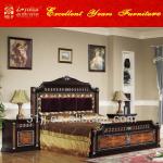 Middle East style black color bedroom furniture 044046
