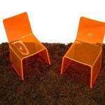 Mini acrylic chairs for dollhouse MC-001