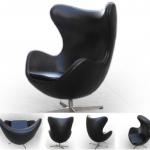 modern leather Egg chair by Arne Jacobsen RL 1039