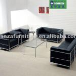 Modern office reception sofa 810# in leather modern classic office sofa set 810#