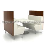 modern restaurant booth sofa and table XY0122 XY0122