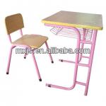 Modern single school desk and chair, with various colors MXS101