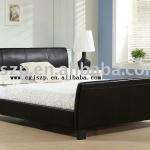modern sleigh leather bed frame in China SLB132 SLB132