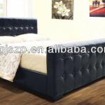 modern sleigh leather bed frame LBS028 LBS028