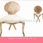 Modern style shell shape white chair YA-284-285-C