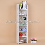 modern white wooden plastic composite bookshelf design