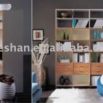 Modern wooden bookcase with open selves BC-013