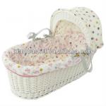 moses wicker baby crib XM-201310