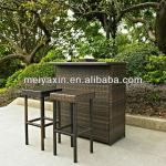 MYX12-853 Hot sale cheap Brown PE Rattan patio bar stools MYX12-852