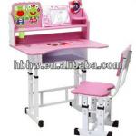 New design kids furniture plastic desk and chair with high quality 2014 years HW-D34