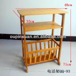 New design movable bamboo storage shelf