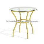 Outdoor Bamboo like aluminum table/Bamboo like furniture/Coffee table for outside BZ-TB001