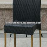 Outdoor poly bamboo armless chair/garden chair/restaurant chair/coffee chair BZ-CB029