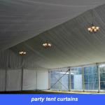 party tent curtains and curtain for inner decoration made of sateen cloth SP-TX00