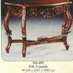 Phone Console Mahogany Indoor Furniture MJ - 492