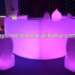 plastic led cube seats/led bar chair