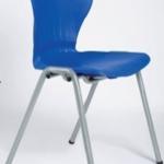 plastic shell stacking metal chair PC-030
