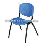 Plastic stackable blue school classroom student desk chairs
