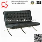 Popular leisure black reception sofa CY-S0024-3
