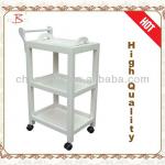 popular solid wooden beauty trolley B-62(white)