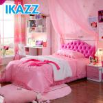 princess bedroom,girls princess bedroom sets,hot pink bedroom furniture set 202-10
