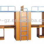 Queen size stainless steel high quality melamine board hostel furniture beds for school dormitory with cheap price