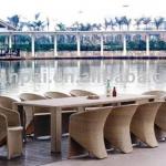 rattan aluminum dining set RF-050