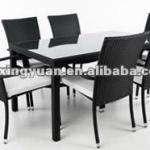 rattan dining furniture/dining table and chair/rattan dining room furniture
