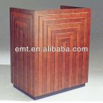 Reception desk for hotel public area and dining area,Solid wood desk (EMT-TY-0112-1) EMT-TY-0112-1