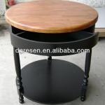 round storage coffee table with drawers RSH-1135