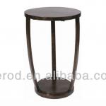 Round wood accent table JTFT091