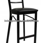 Rounded Ladder Back Metal Barstool Stackable Metal Barstool 131-BS--Rounded Ladder Back Metal Barstool