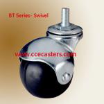 Rubber Ball caster BT Series - Swivel Ball Caster with Threaded Stem