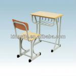 School Desks and chairs (single) ,hollow out drawer TB-D09