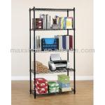 School furniture black powder coated rustproof wire metal vetical book rack DU-0048