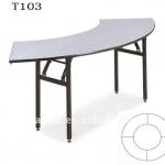 Serpentine hotel folding table YT-HWRFT60