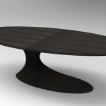 Solid wood conference table oval Conference one