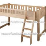 Solid wooden furniture durable bed SP-C101B