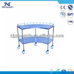 Stainless Steel Medical Fan Shaped Instrument Trolley YXZ-019