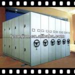 steel double sided mass mechanical library mobile shelving SJ-001