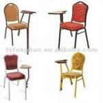 student chair with writing board metal traning chair with tablet fabric cusion